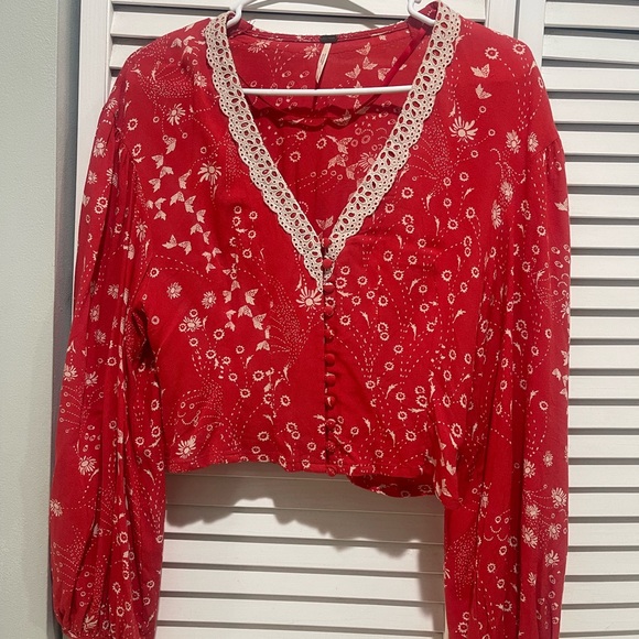 Sale‼️Free People Long Sleeves Blouse - Size Xsmall - Picture 4 of 12
